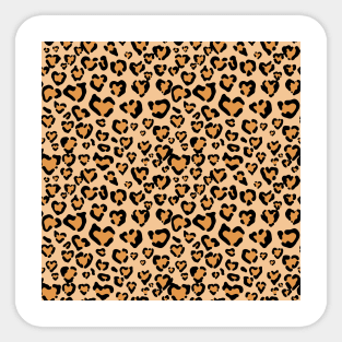 Yellow Leopard Animal Print Sticker